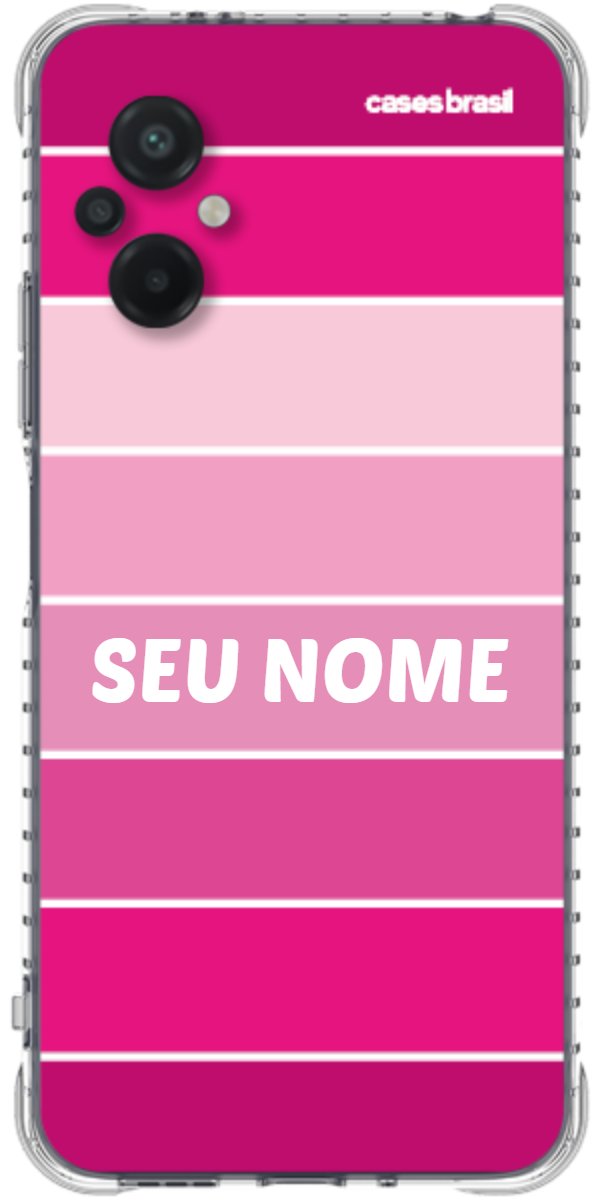 Capinha para Celular Faixas Tons de Rosas