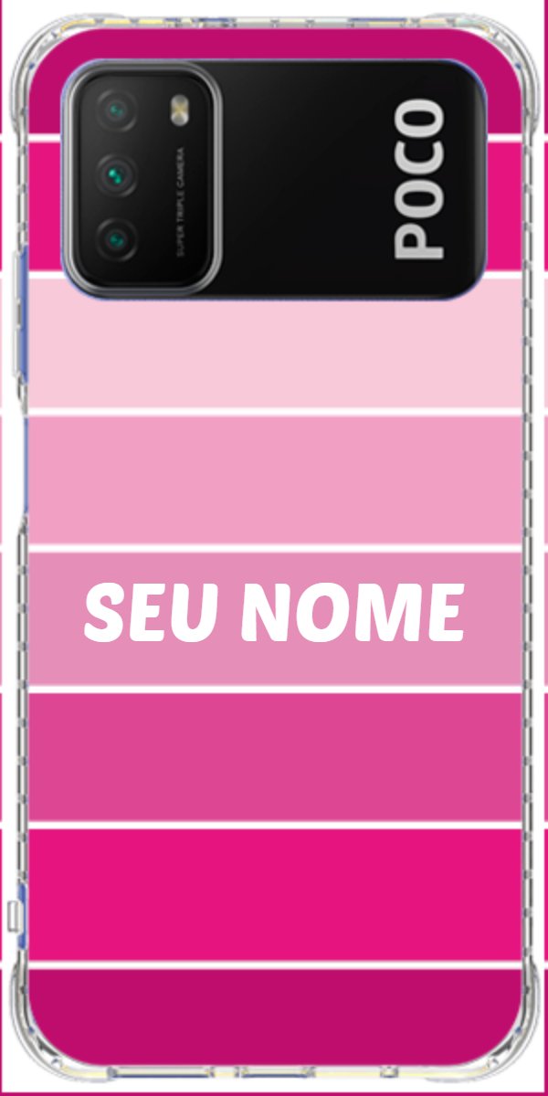 Capinha para Celular Faixas Tons de Rosas