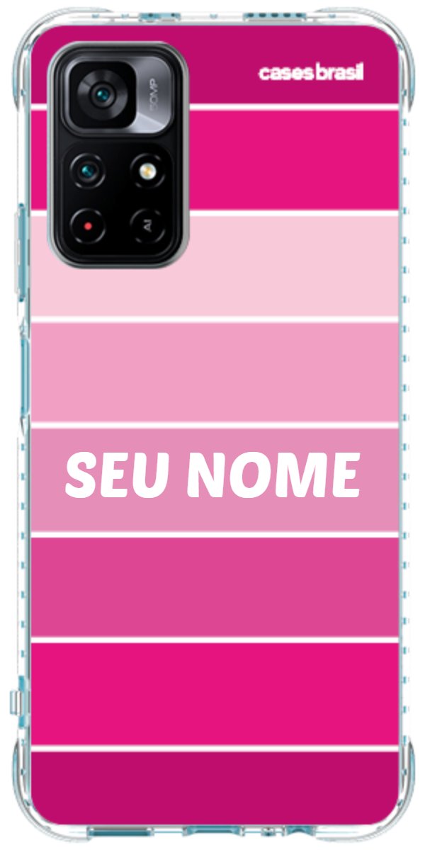 Capinha para Celular Faixas Tons de Rosas