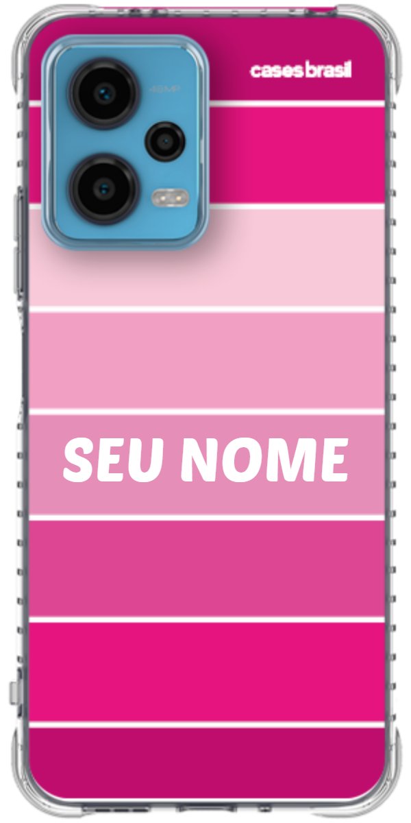 Capinha para Celular Faixas Tons de Rosas