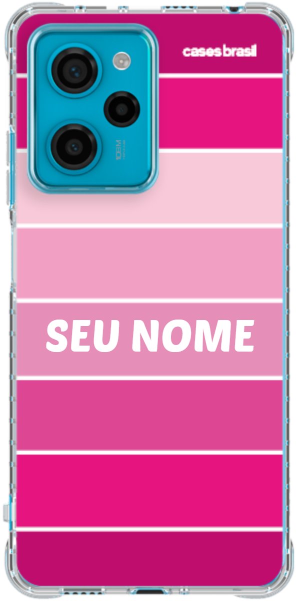 Capinha para Celular Faixas Tons de Rosas