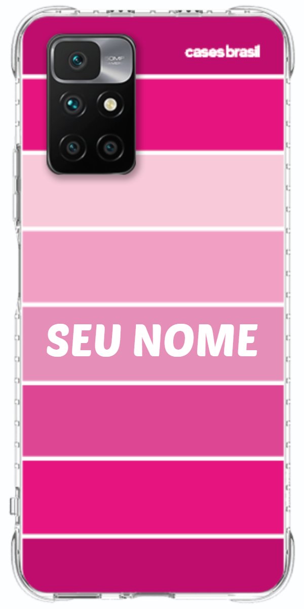 Capinha para Celular Faixas Tons de Rosas