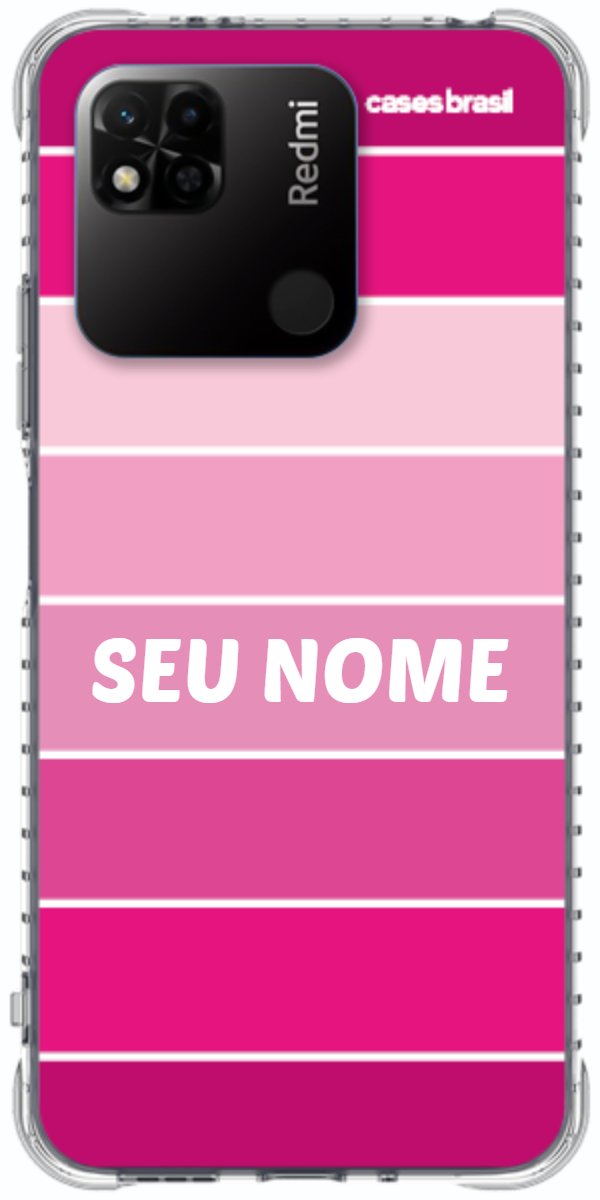 Capinha para Celular Faixas Tons de Rosas