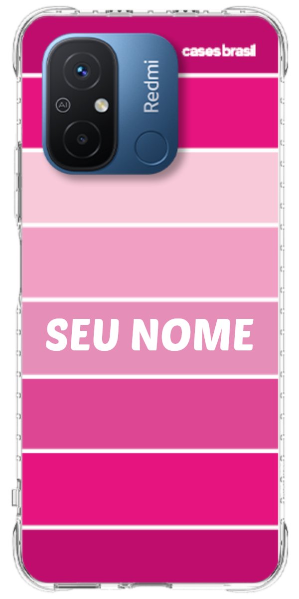 Capinha para Celular Faixas Tons de Rosas