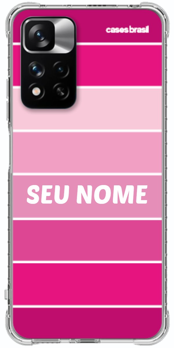 Capinha para Celular Faixas Tons de Rosas