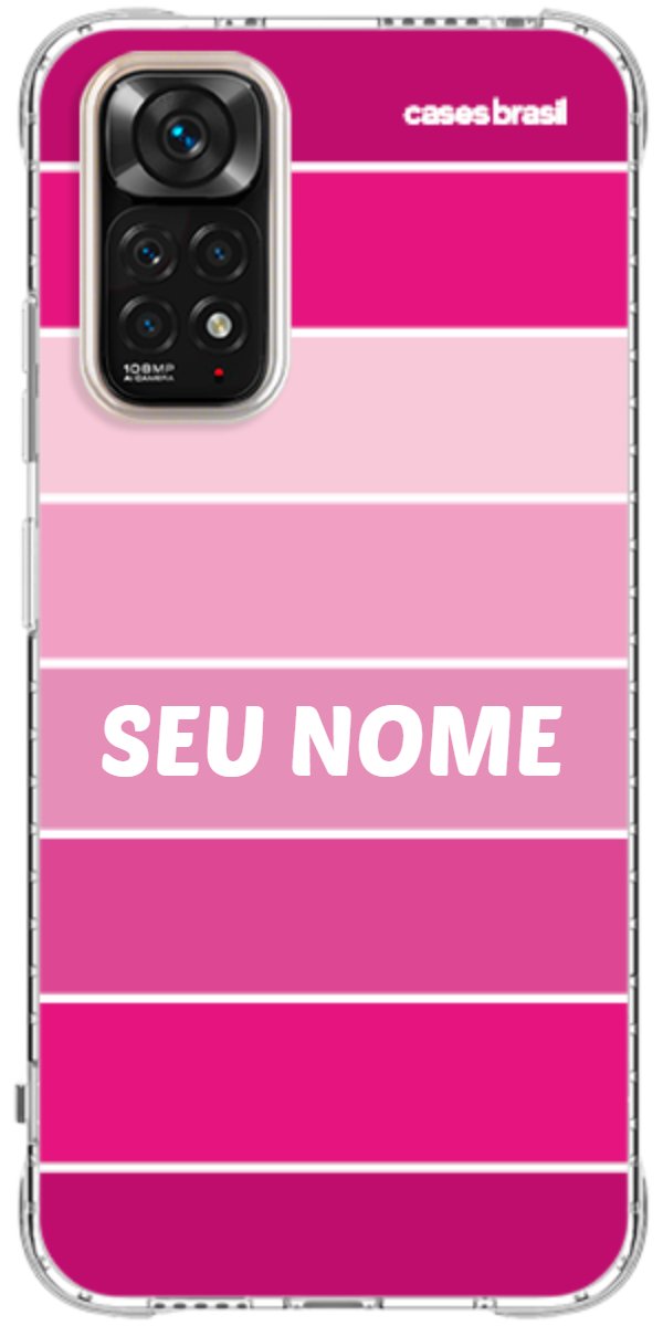 Capinha para Celular Faixas Tons de Rosas