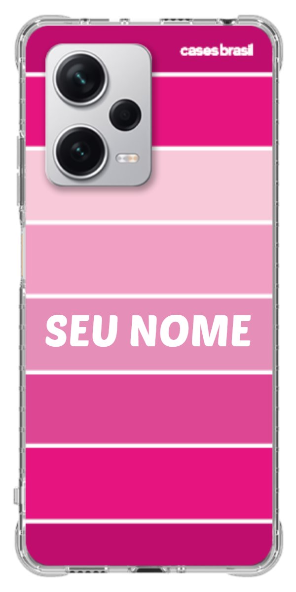 Capinha para Celular Faixas Tons de Rosas