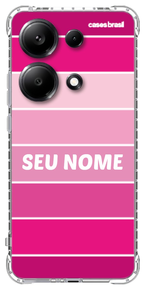 Capinha para Celular Faixas Tons de Rosas