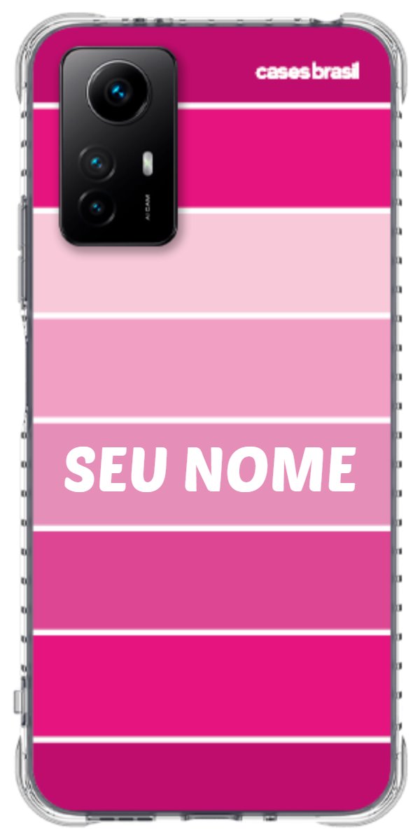 Capinha para Celular Faixas Tons de Rosas