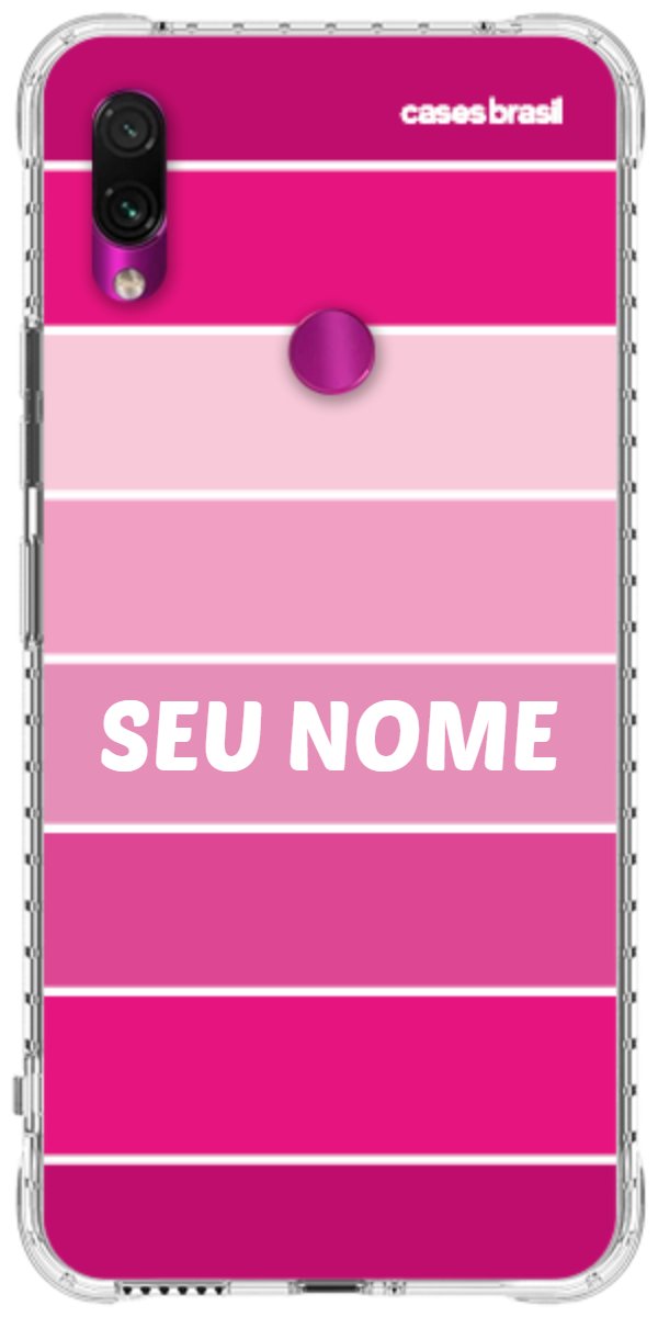 Capinha para Celular Faixas Tons de Rosas