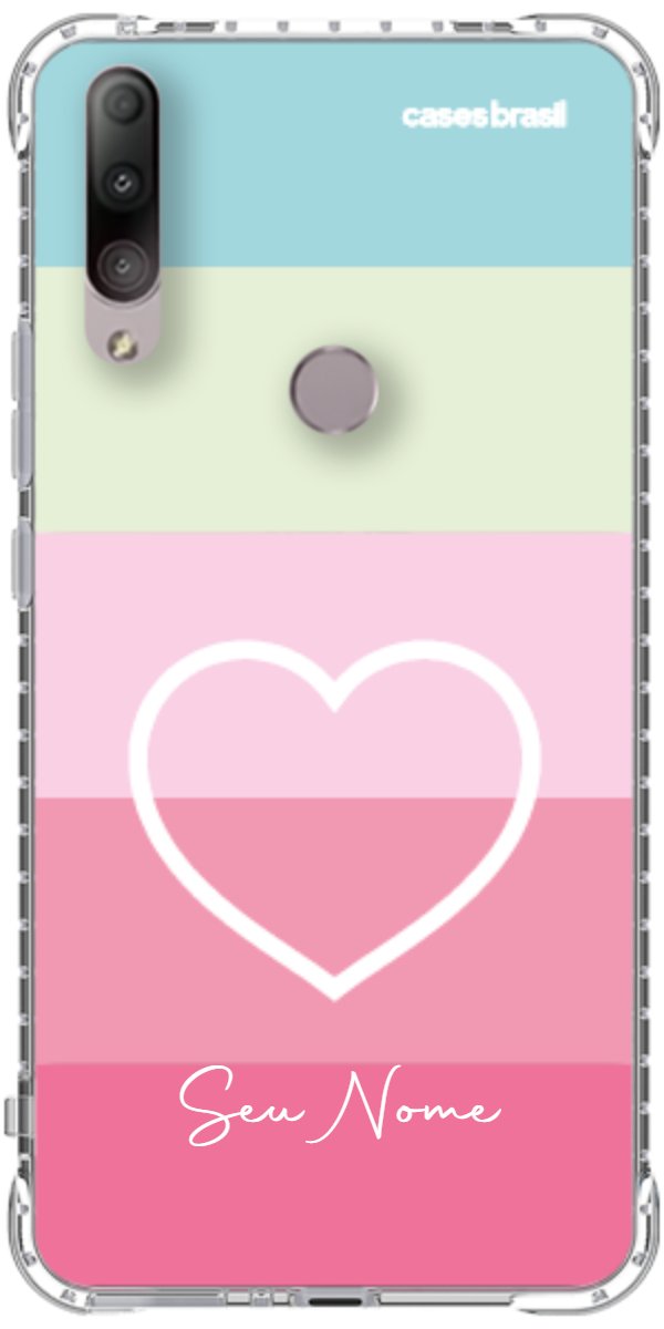 Capinha para Celular Coração delicado Arco-íris