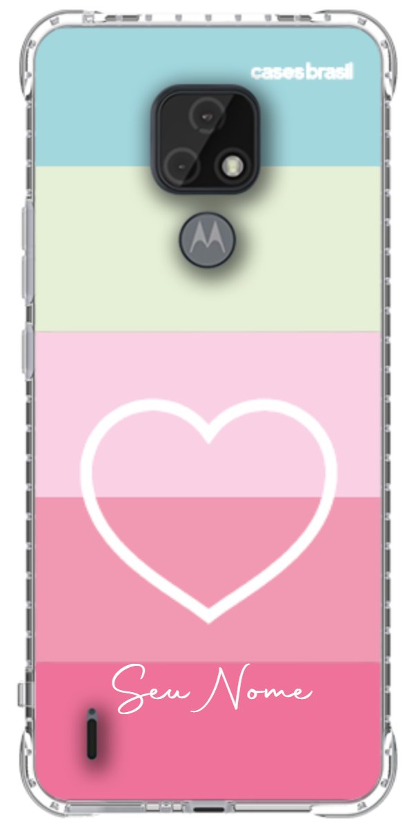Capinha para Celular Coração delicado Arco-íris