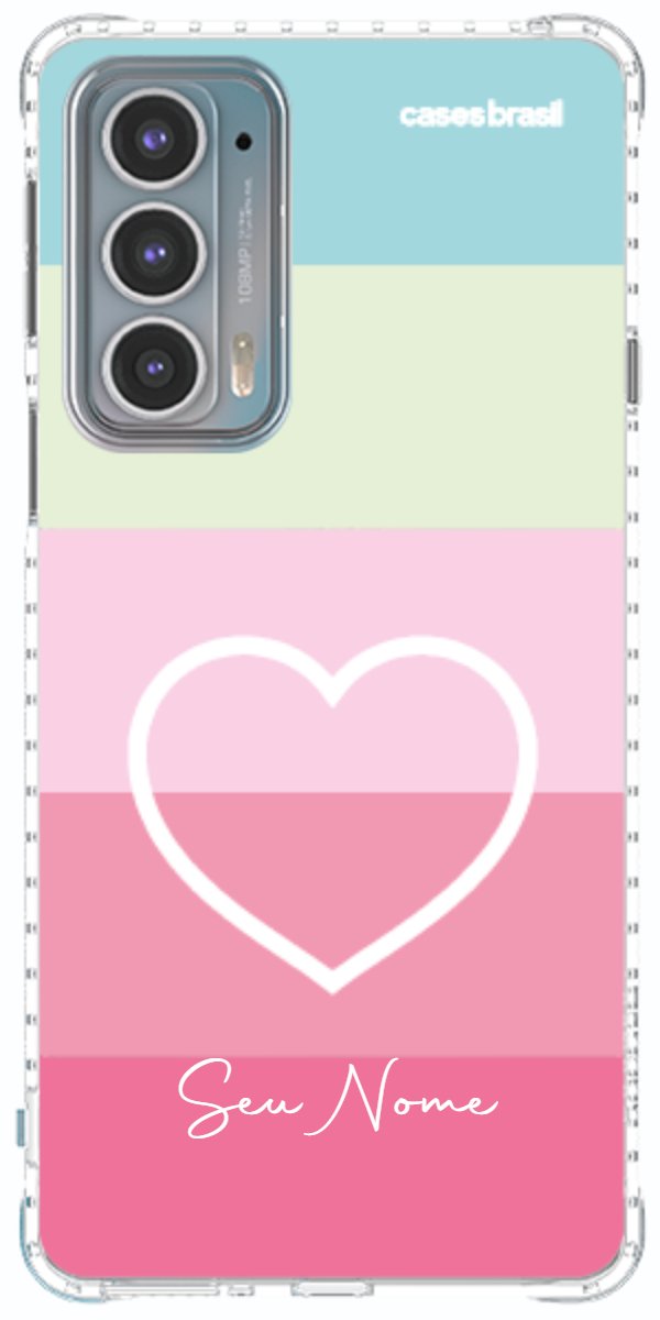 Capinha para Celular Coração delicado Arco-íris