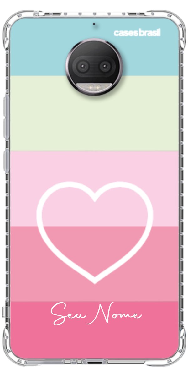 Capinha para Celular Coração delicado Arco-íris
