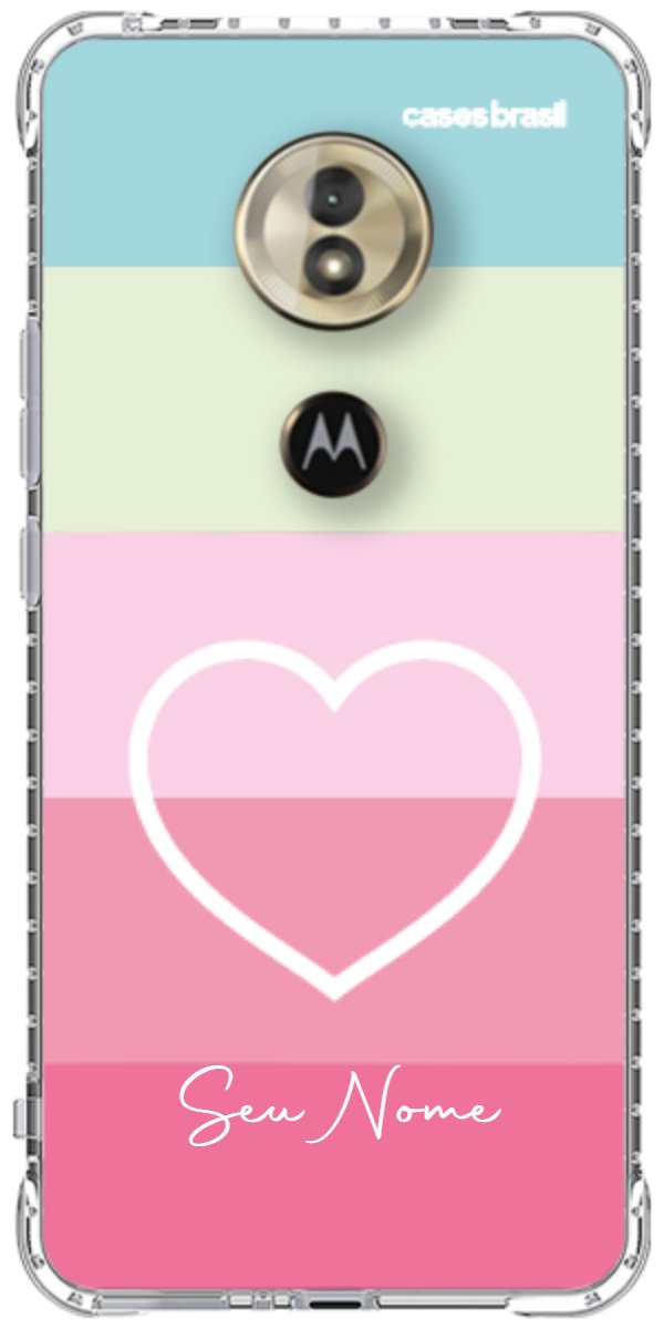 Capinha para Celular Coração delicado Arco-íris