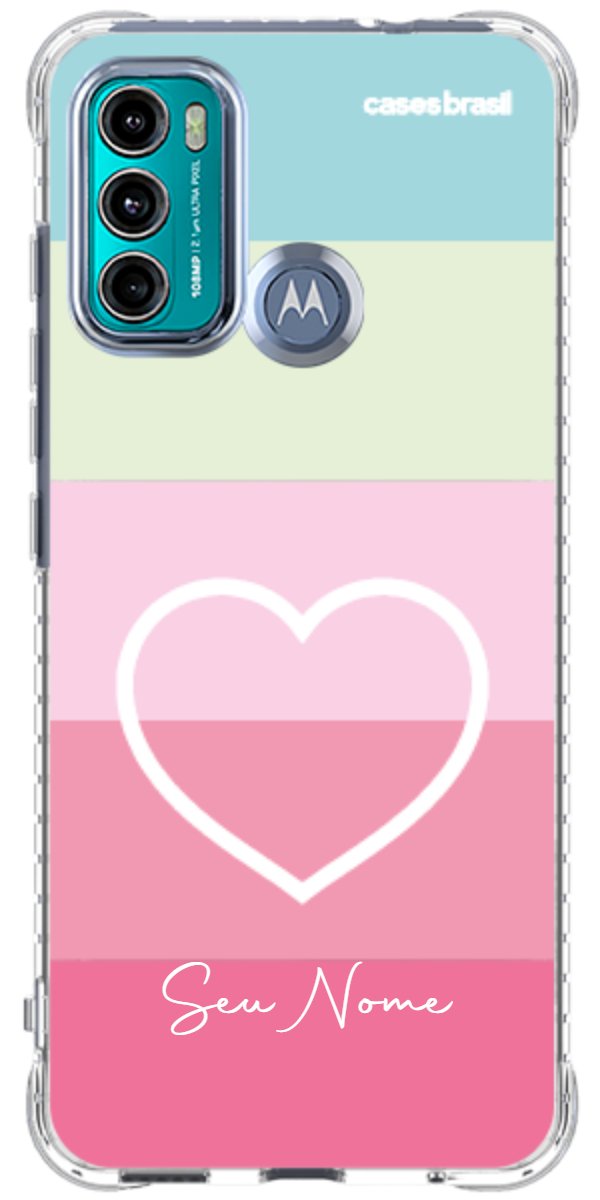 Capinha para Celular Coração delicado Arco-íris