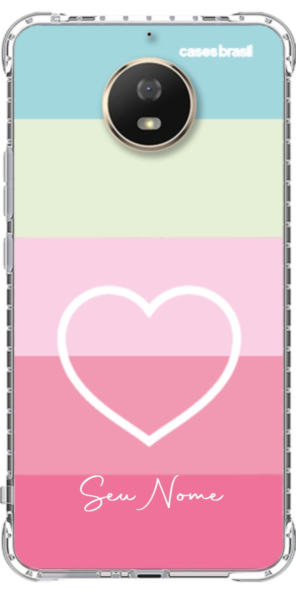 Capinha para Celular Coração delicado Arco-íris