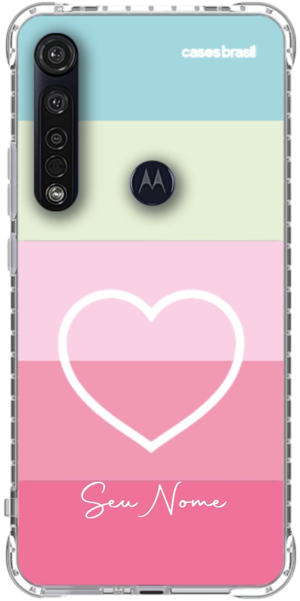 Capinha para Celular Coração delicado Arco-íris