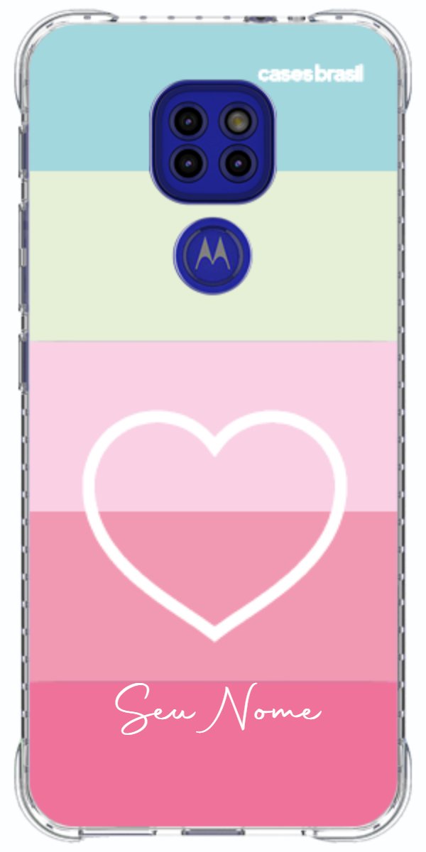 Capinha para Celular Coração delicado Arco-íris