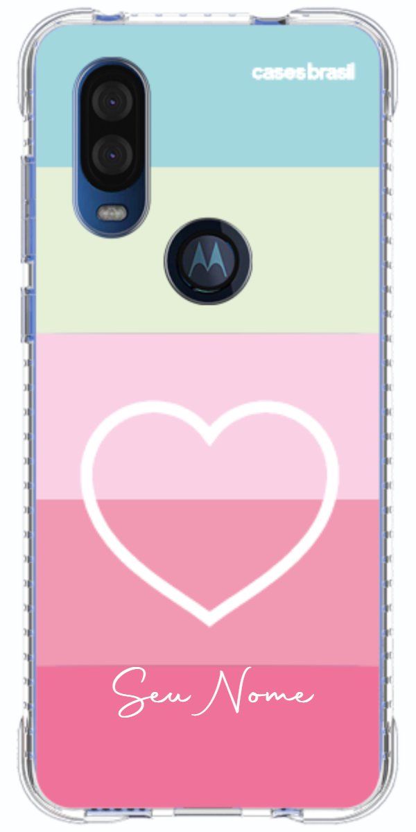 Capinha para Celular Coração delicado Arco-íris
