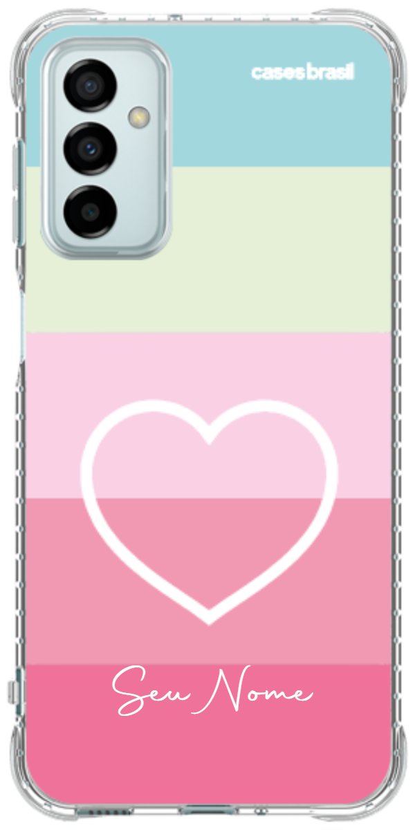 Capinha para Celular Coração delicado Arco-íris