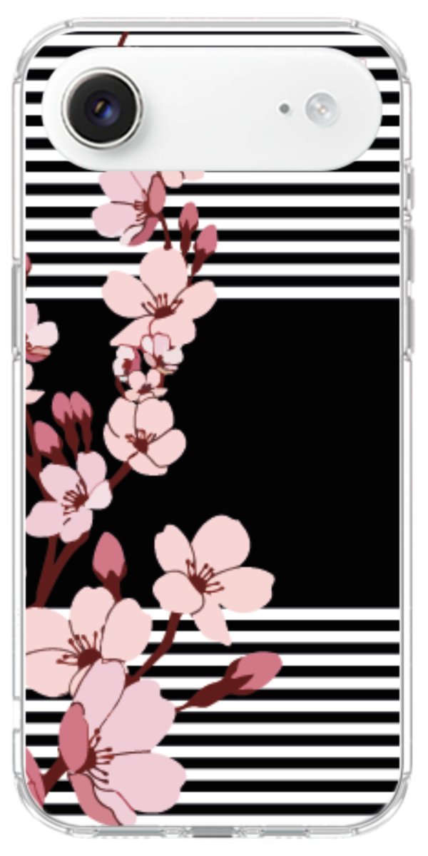 Capinha para Celular Flores de Primavera Listradas