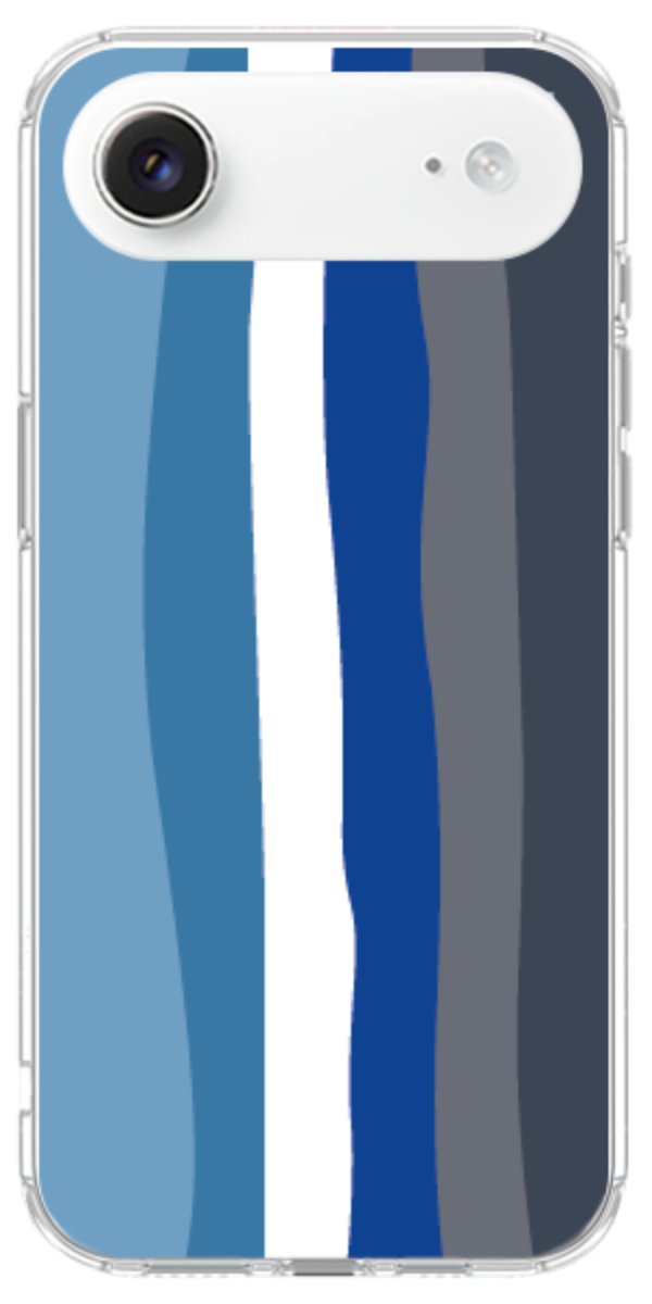 Capinha para Celular Arco-íris Tons de Azul