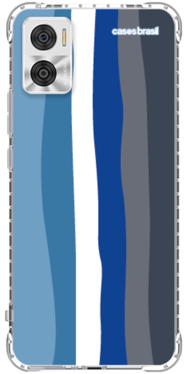 Capinha para Celular Arco-íris Tons de Azul