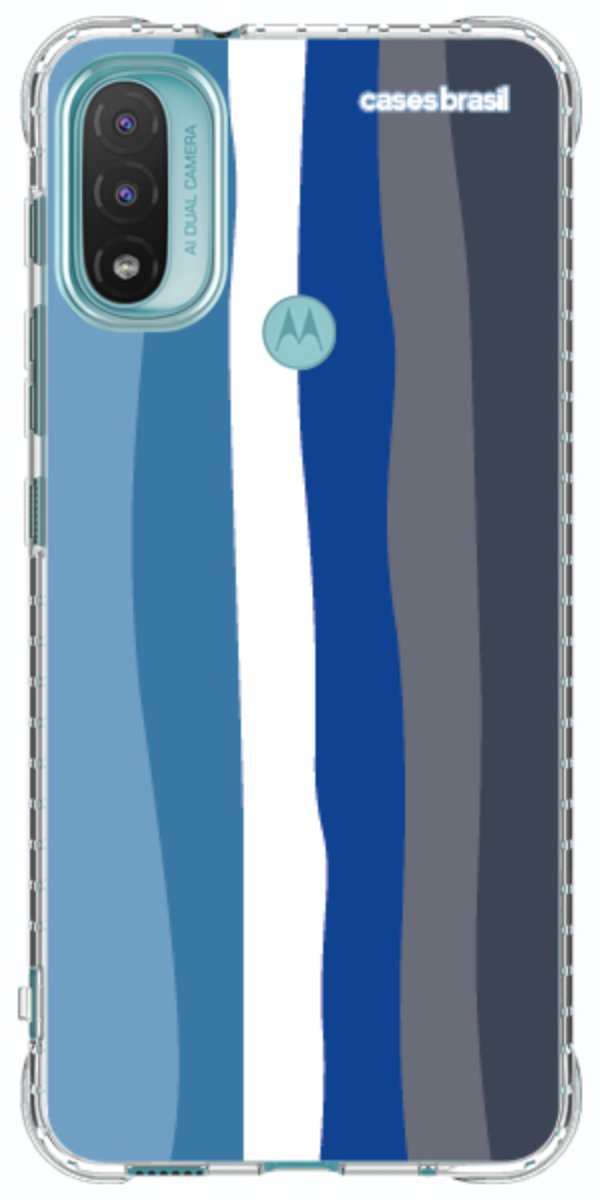 Capinha para Celular Arco-íris Tons de Azul
