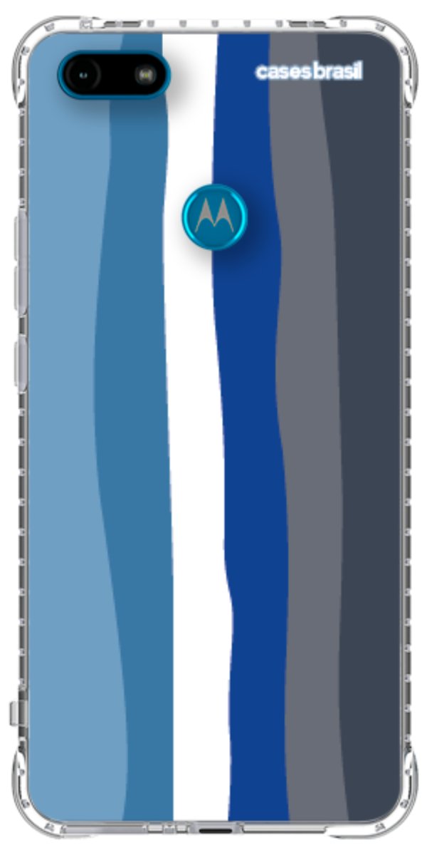 Capinha para Celular Arco-íris Tons de Azul