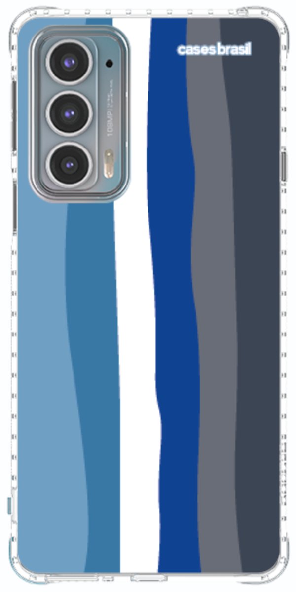 Capinha para Celular Arco-íris Tons de Azul