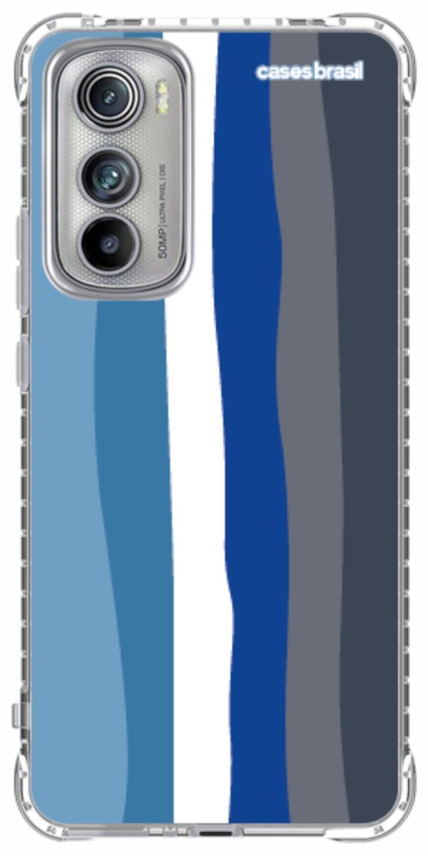 Capinha para Celular Arco-íris Tons de Azul