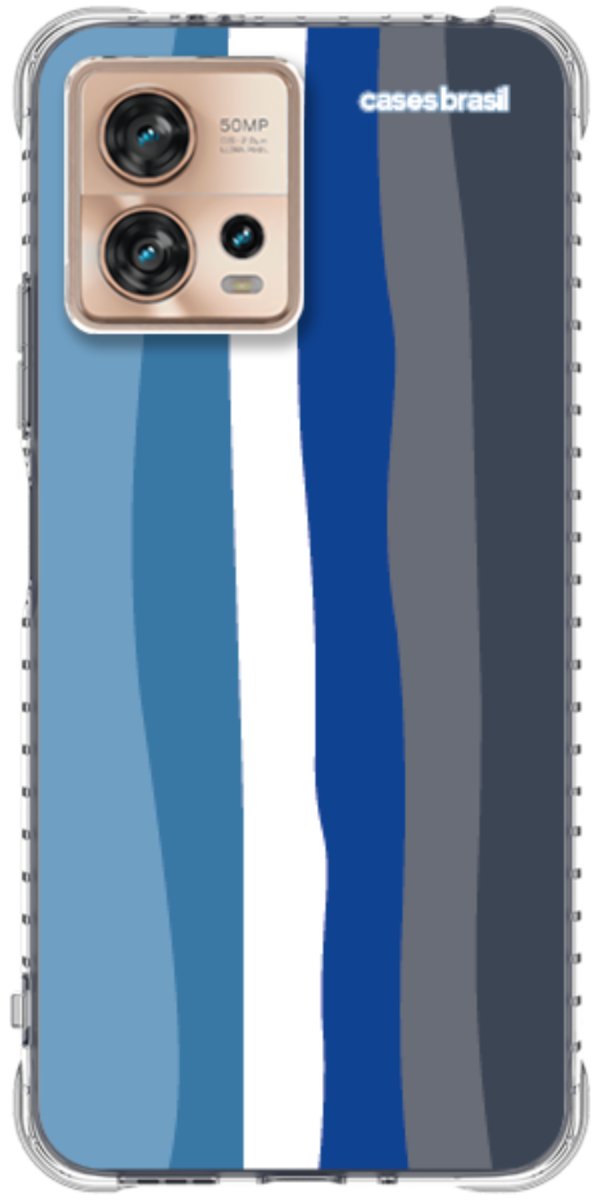 Capinha para Celular Arco-íris Tons de Azul