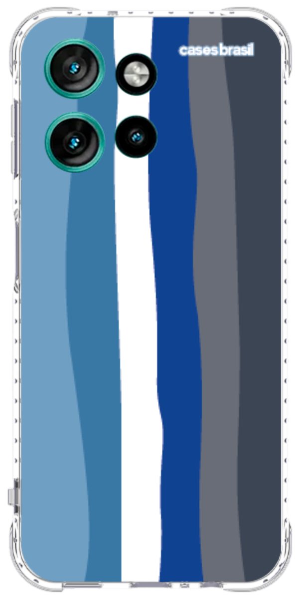 Capinha para Celular Arco-íris Tons de Azul