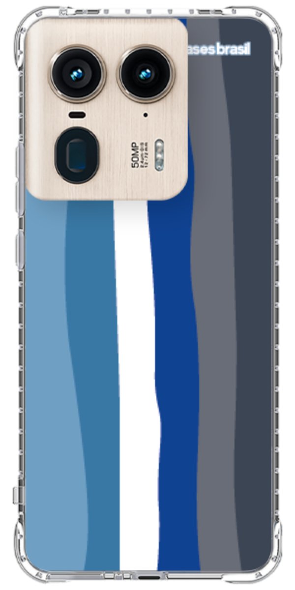 Capinha para Celular Arco-íris Tons de Azul