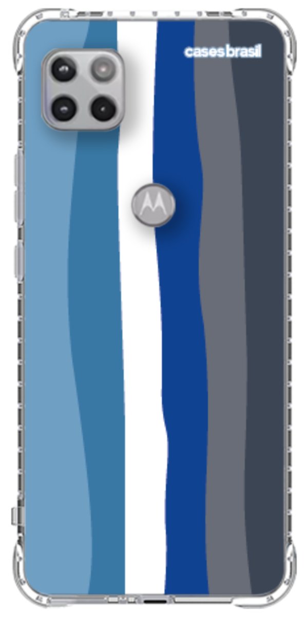 Capinha para Celular Arco-íris Tons de Azul
