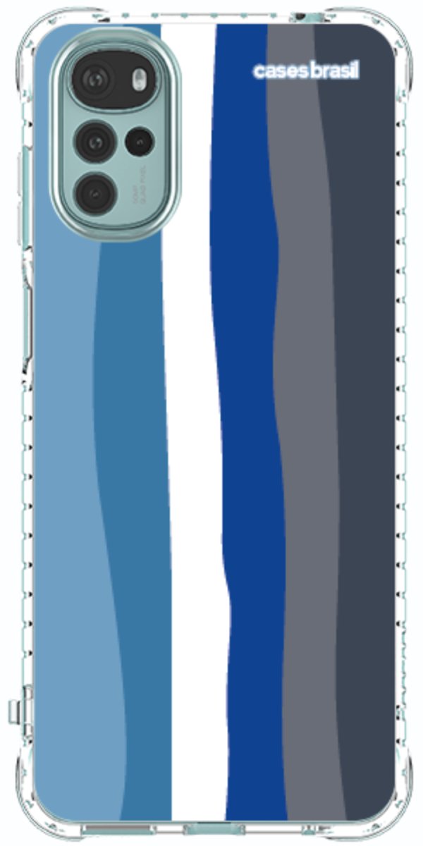 Capinha para Celular Arco-íris Tons de Azul
