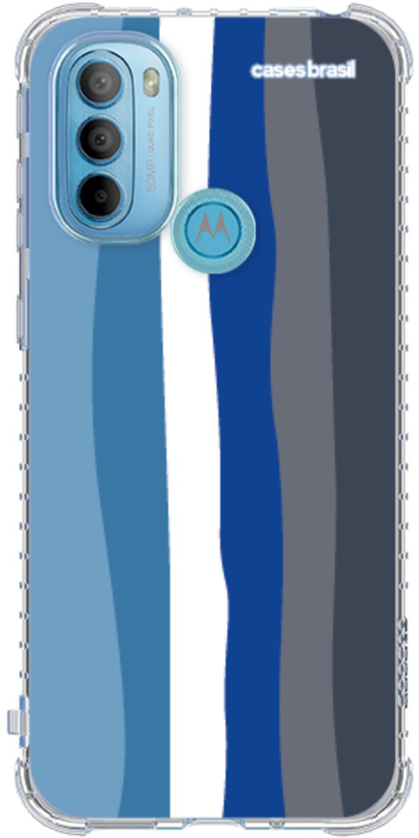 Capinha para Celular Arco-íris Tons de Azul