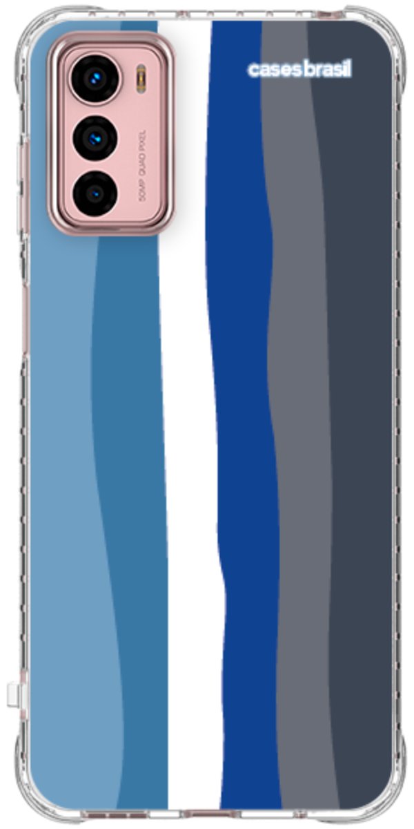 Capinha para Celular Arco-íris Tons de Azul