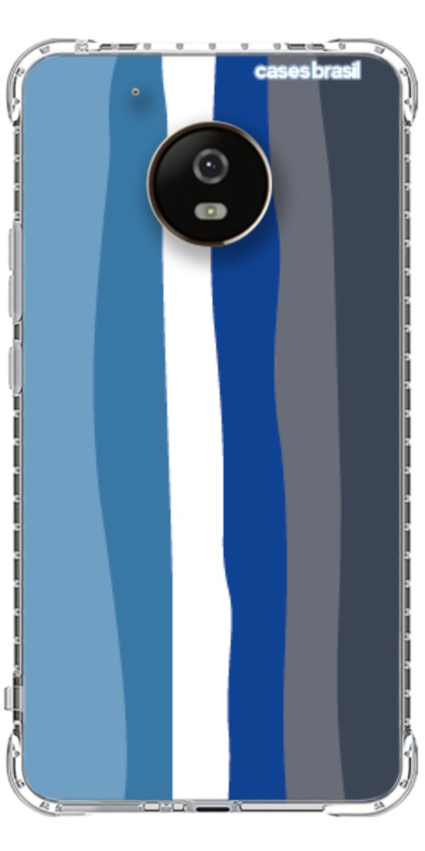 Capinha para Celular Arco-íris Tons de Azul