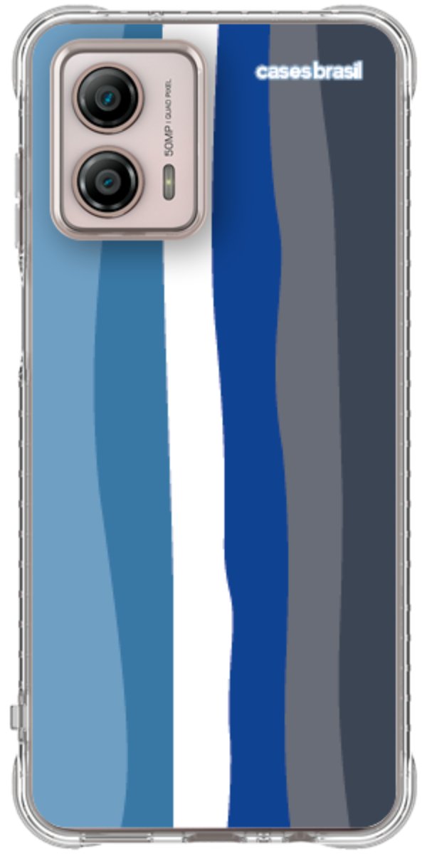 Capinha para Celular Arco-íris Tons de Azul