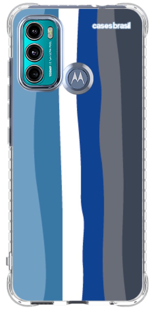 Capinha para Celular Arco-íris Tons de Azul