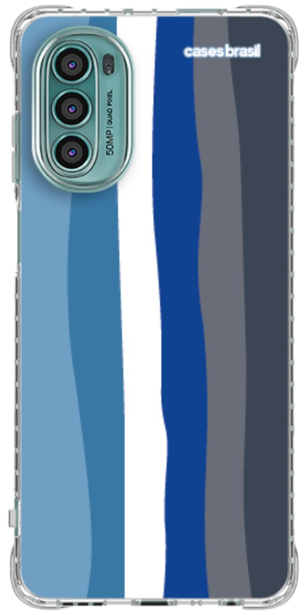 Capinha para Celular Arco-íris Tons de Azul