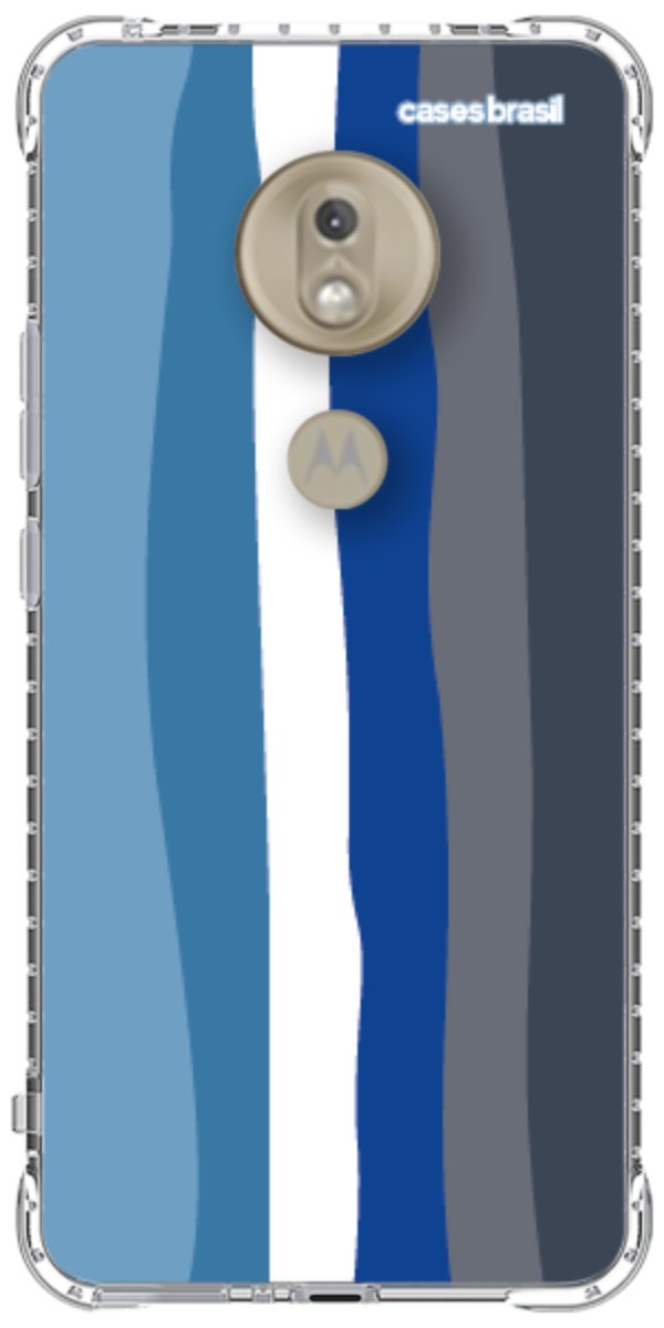Capinha para Celular Arco-íris Tons de Azul