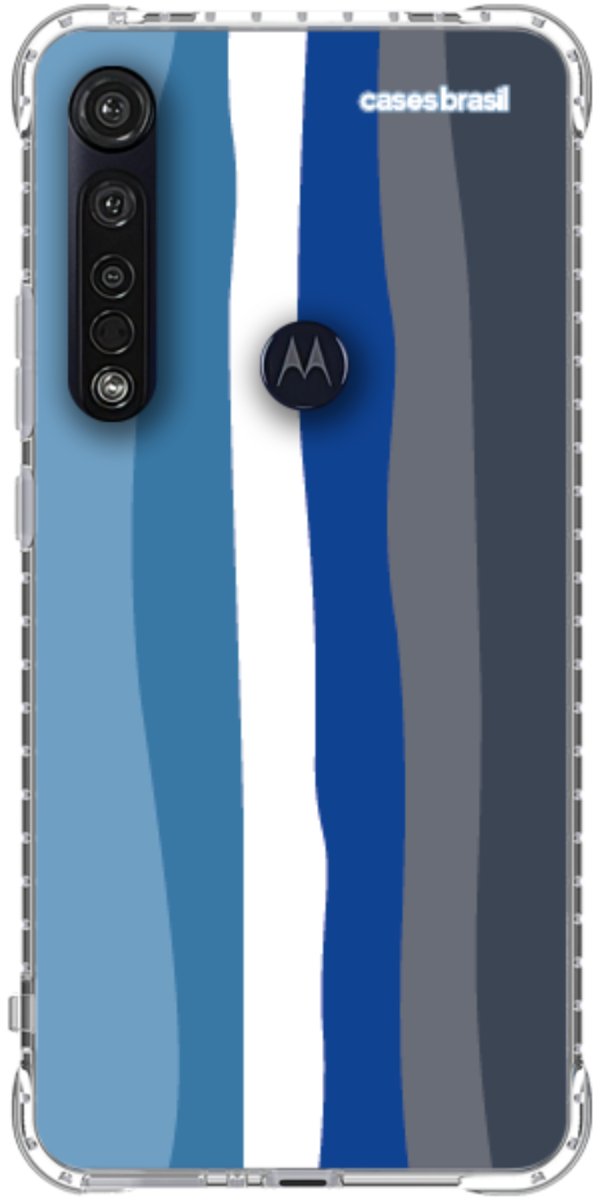 Capinha para Celular Arco-íris Tons de Azul