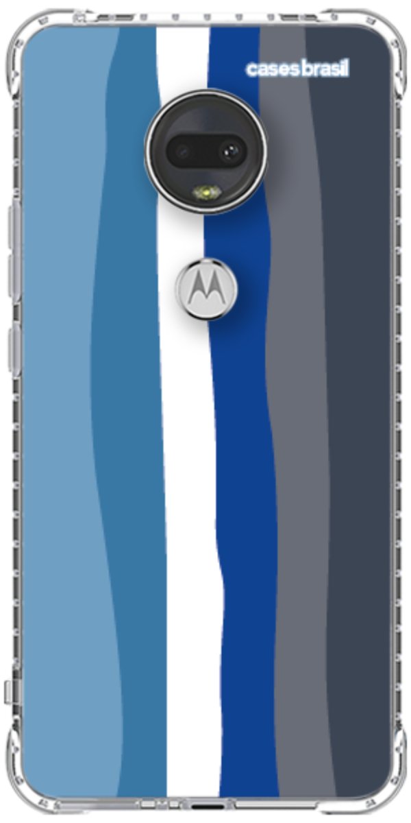 Capinha para Celular Arco-íris Tons de Azul