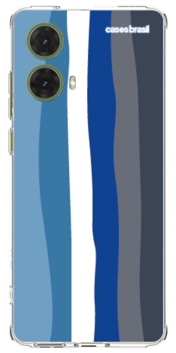 Capinha para Celular Arco-íris Tons de Azul