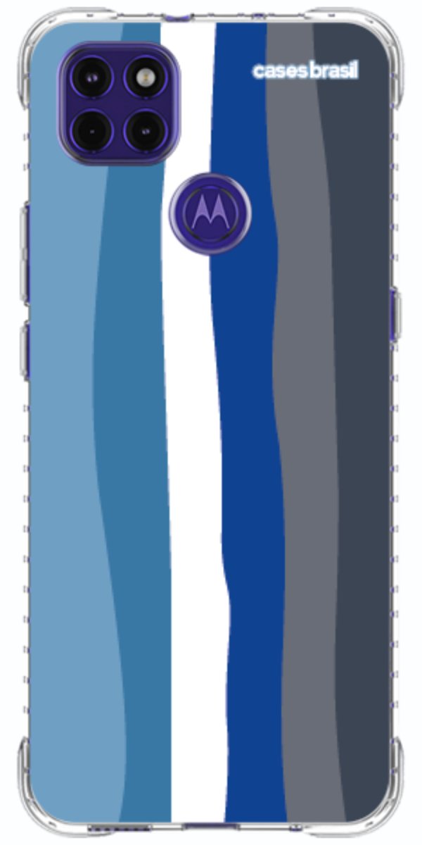 Capinha para Celular Arco-íris Tons de Azul