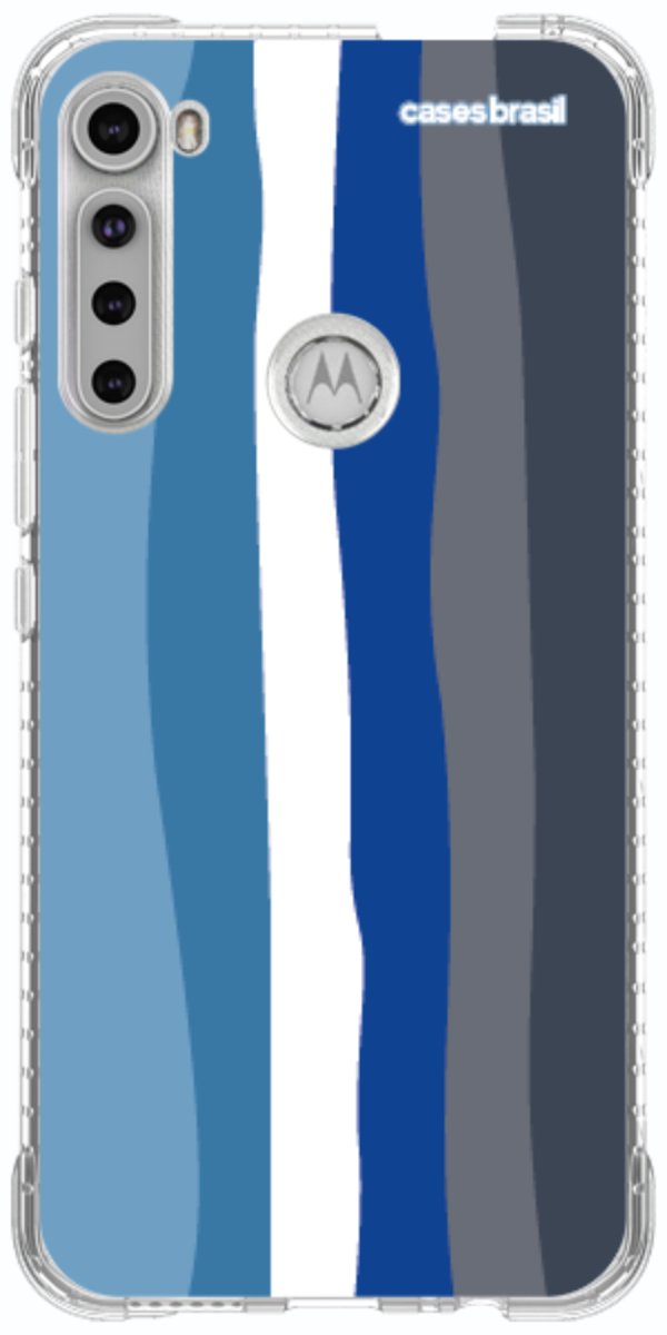 Capinha para Celular Arco-íris Tons de Azul