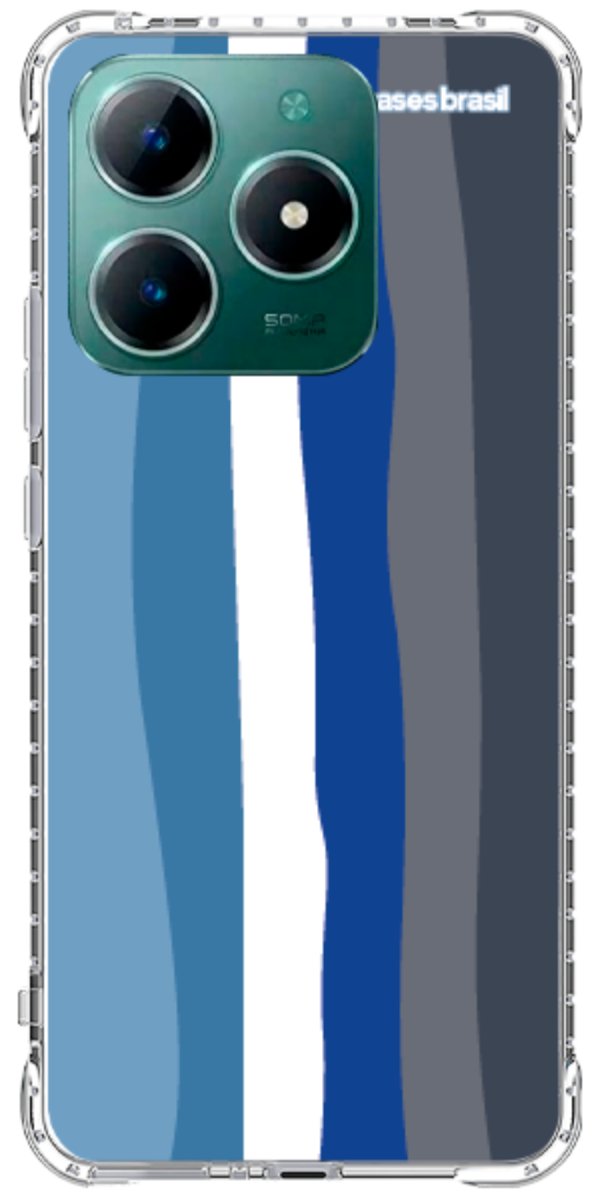 Capinha para Celular Arco-íris Tons de Azul